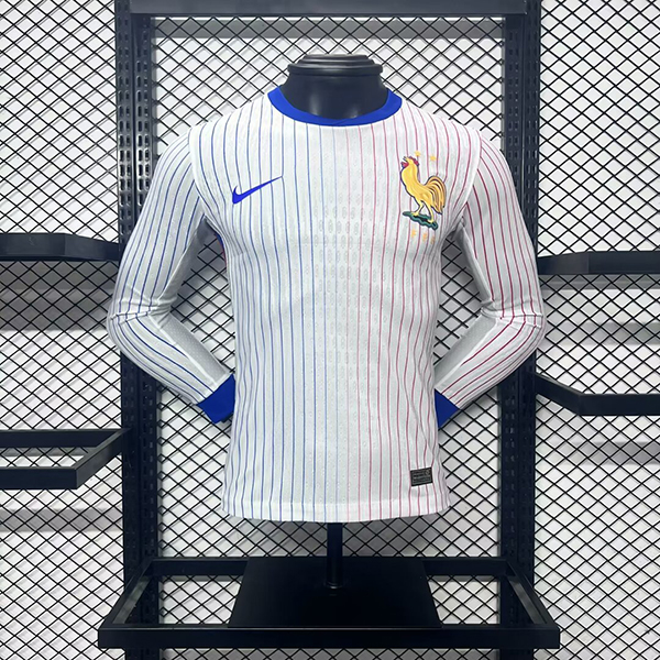 AAA Quality France 2024 Euro Away White Long Jersey(Player)